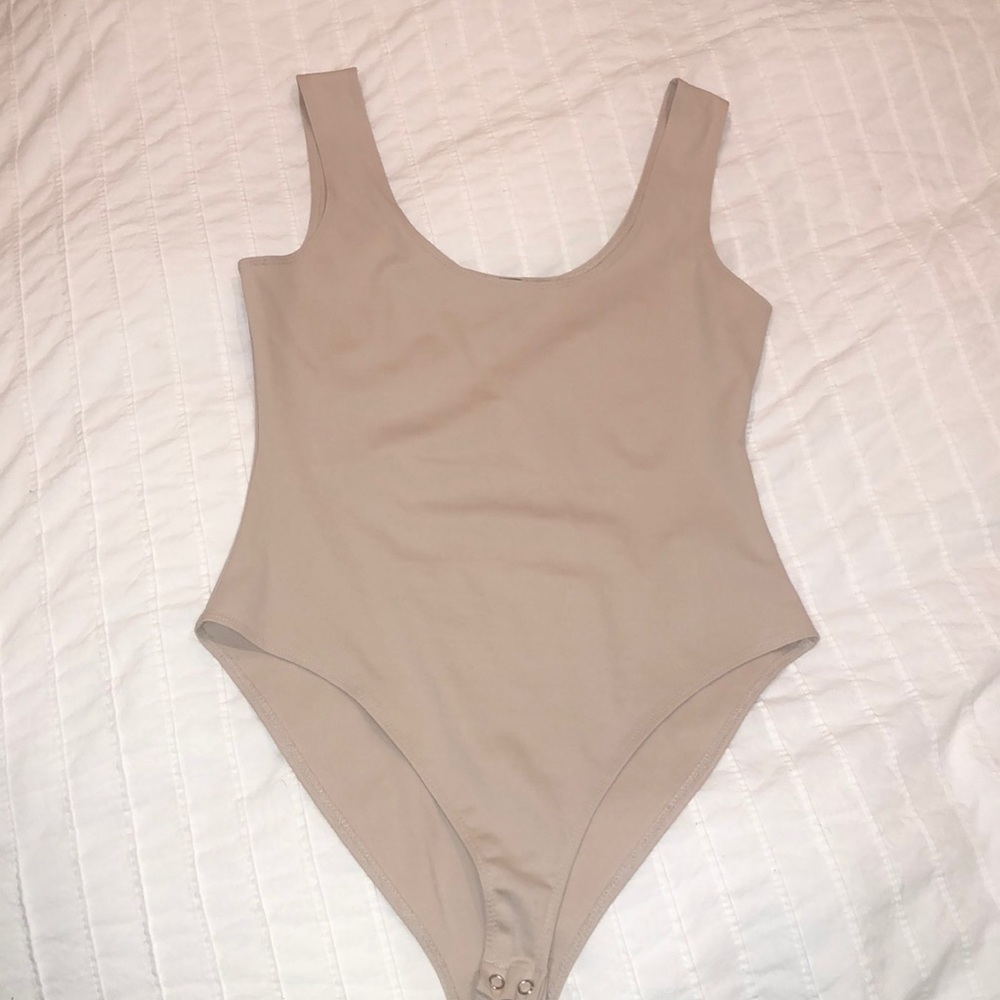 Nude tank bodysuit